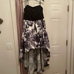 Beautiful hi low strapless dress